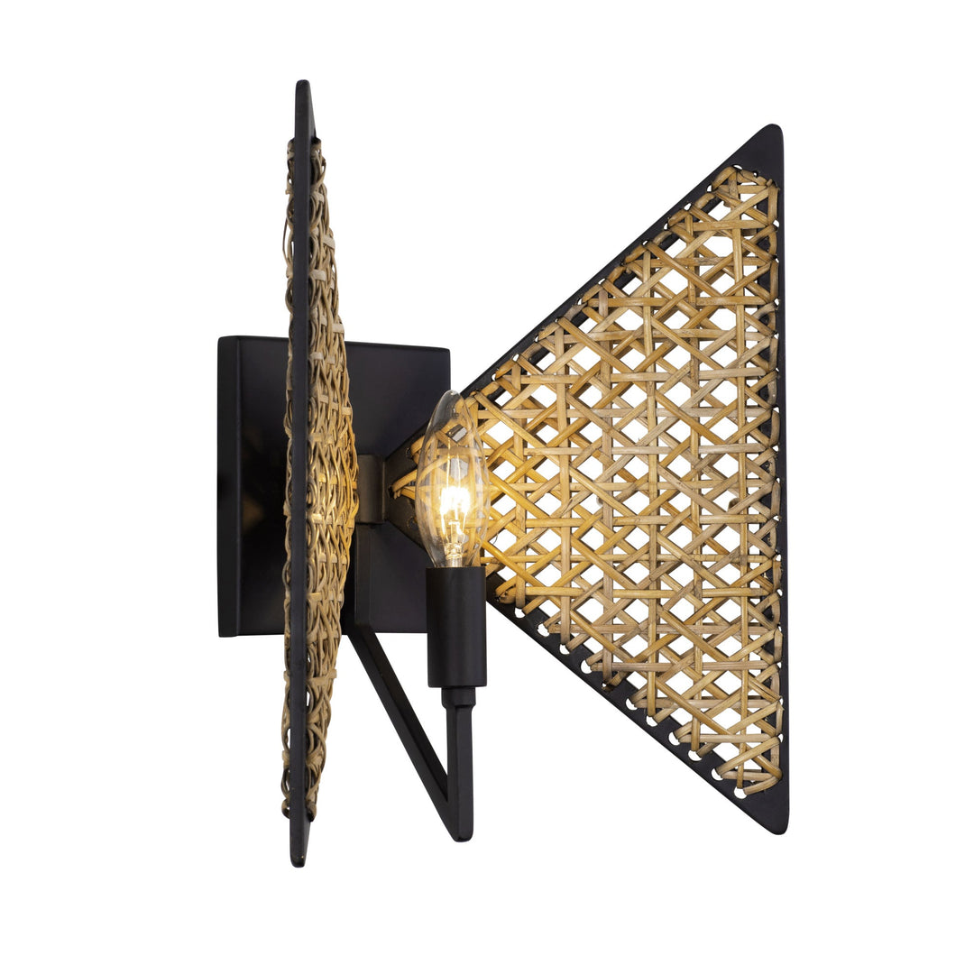 Machina 379W01MBS 1-Lt Wall Sconce - Matte Black/Sulihiya