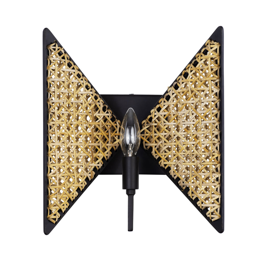 Machina 379W01MBS 1-Lt Wall Sconce - Matte Black/Sulihiya