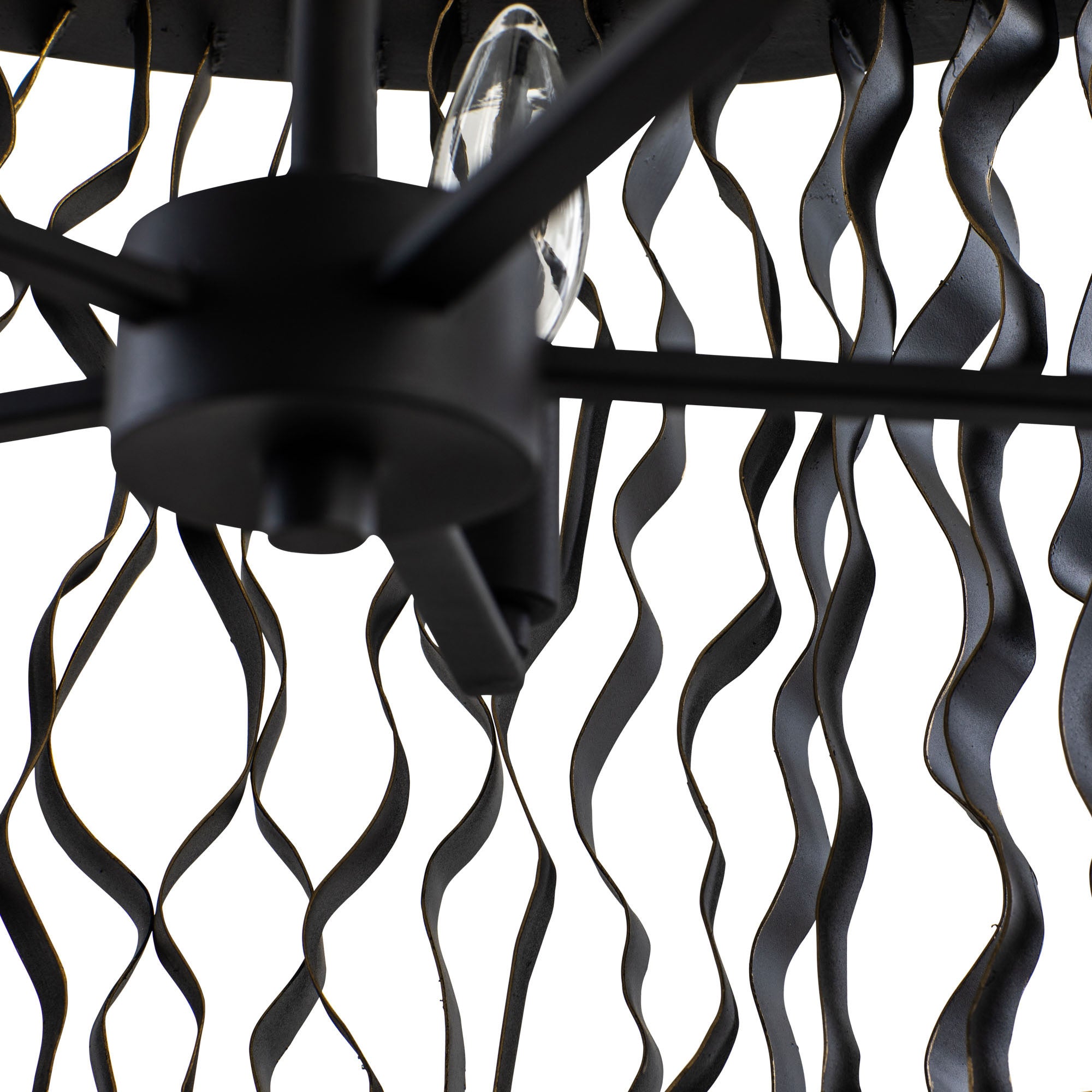 Estela 5 Light Pendant - Matte Black/French Gold