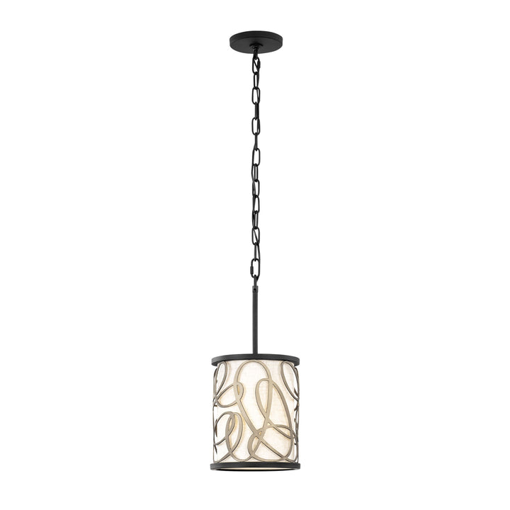 Scribble 381M01MBAR 1-Lt Mini Pendant Light - Matte Black/Artifact