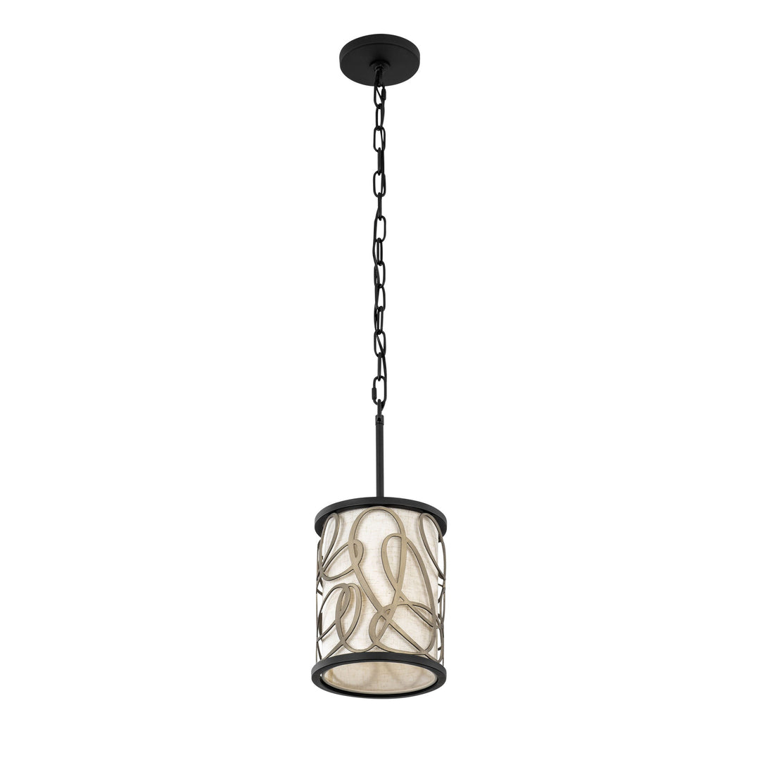 Scribble 381M01MBAR 1-Lt Mini Pendant Light - Matte Black/Artifact