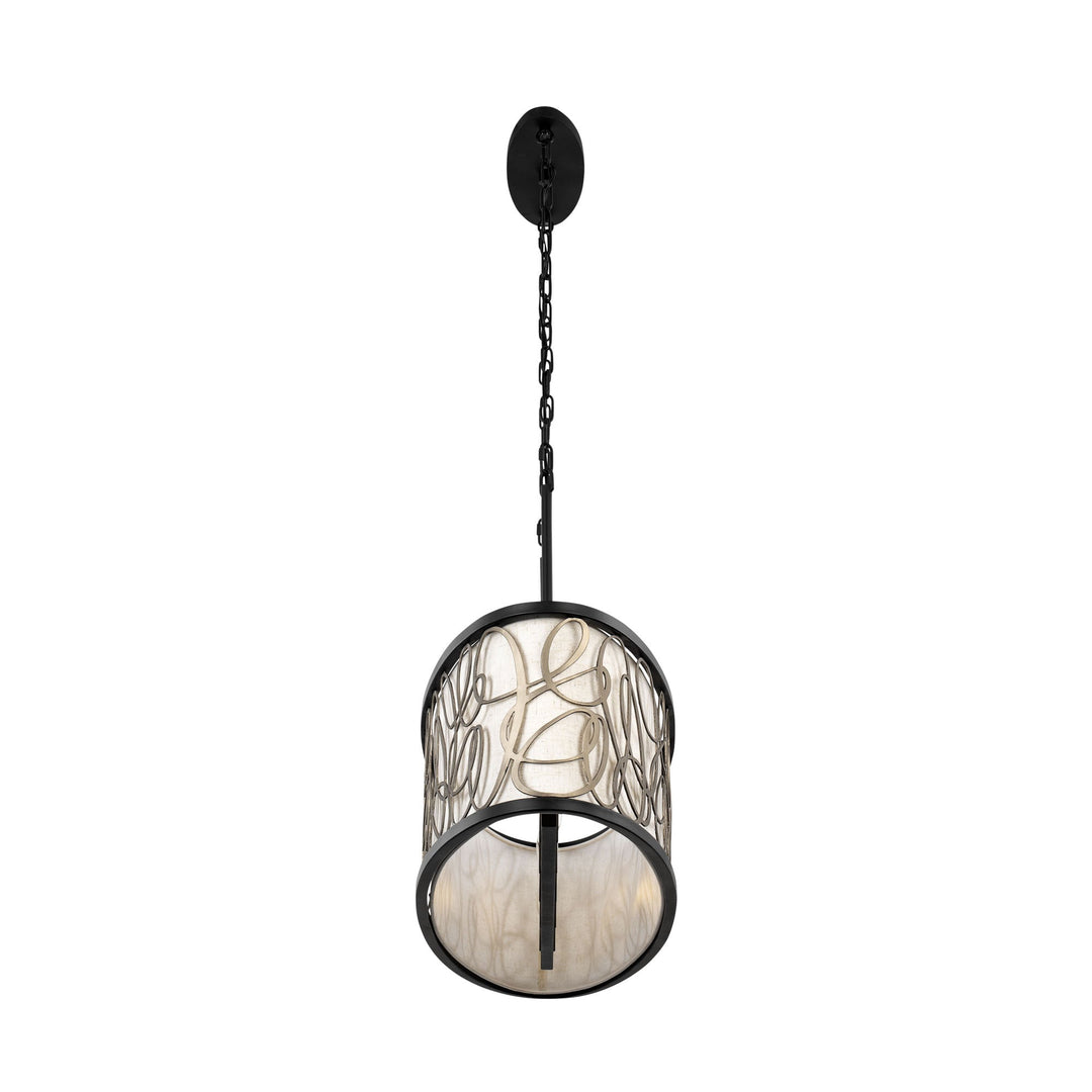 Scribble 381N06MBAR 6-Lt Kitchen Pendant Light - Matte Black/Artifact