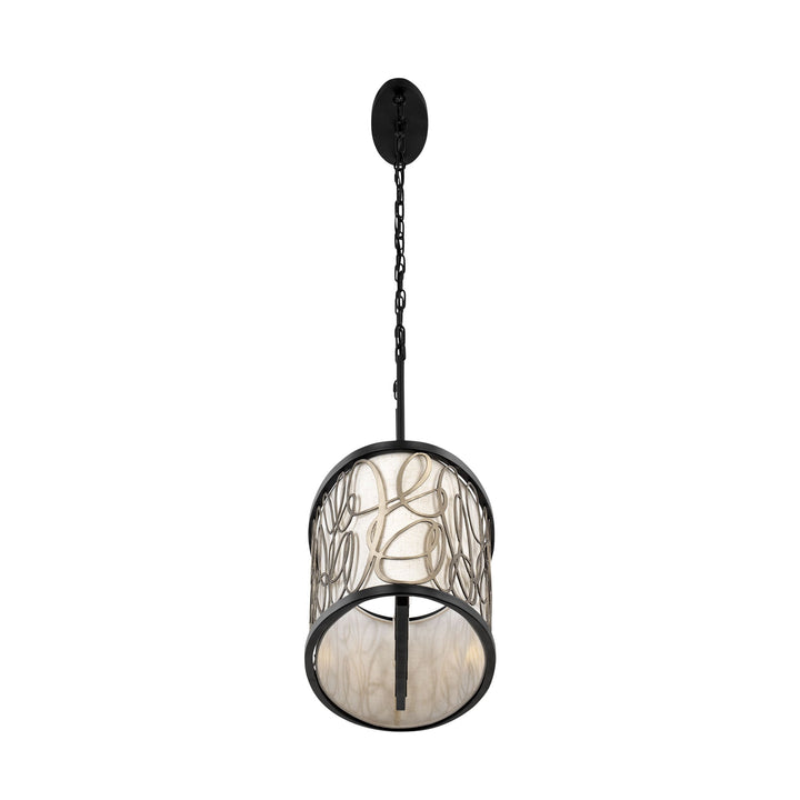 Scribble 381N06MBAR 6-Lt Kitchen Pendant Light - Matte Black/Artifact