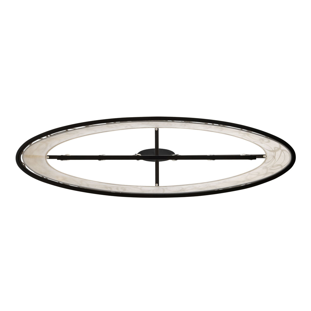 Scribble 381N06MBAR 6-Lt Kitchen Pendant Light - Matte Black/Artifact