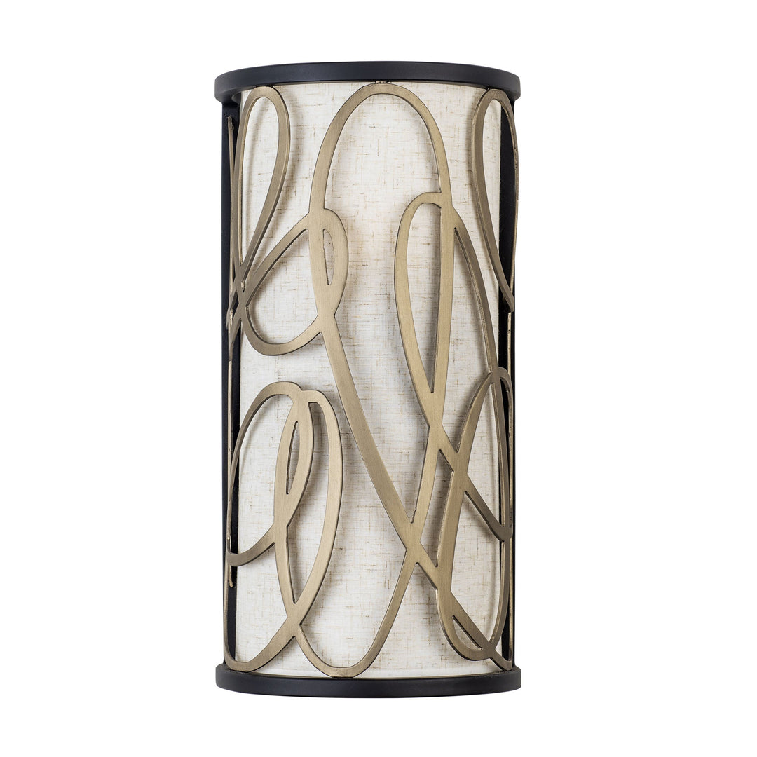 Scribble 381W02MBAR 2-Lt Wall Sconce - Matte Black/Artifact