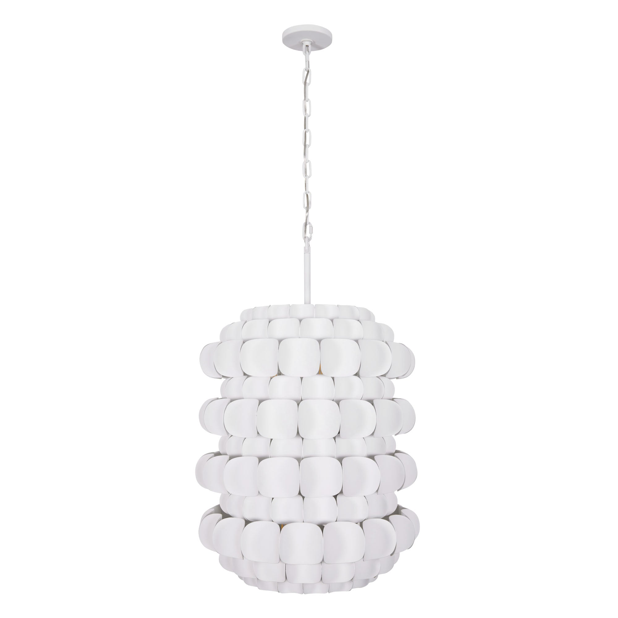 Swoon 6 Light Foyer - Matte White