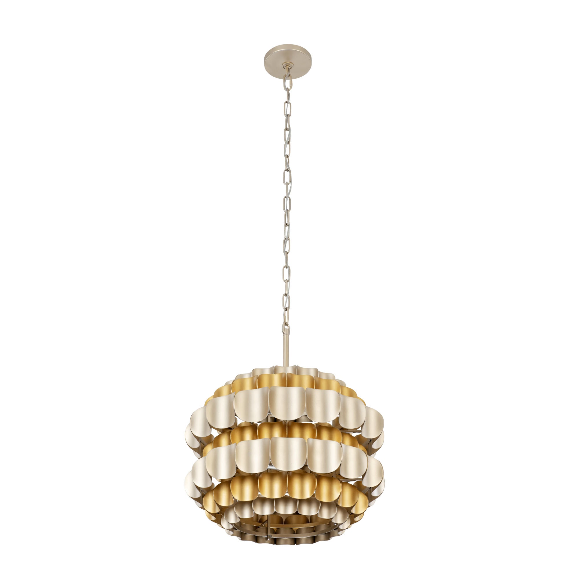 Swoon 3 Light Pendant - Antique Gold/Gold Dust