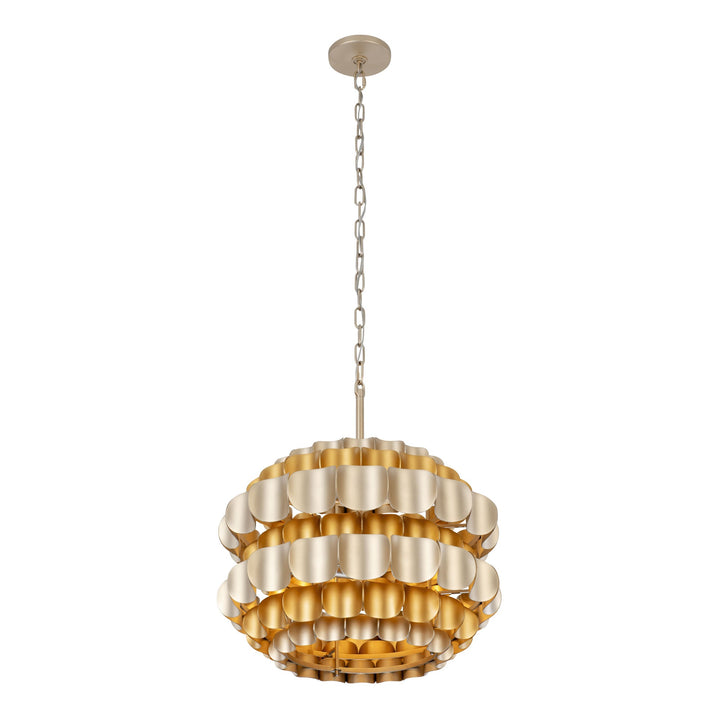 Swoon 382P03AGGD 3-Lt Pendant Light - Antique Gold/Gold Dust