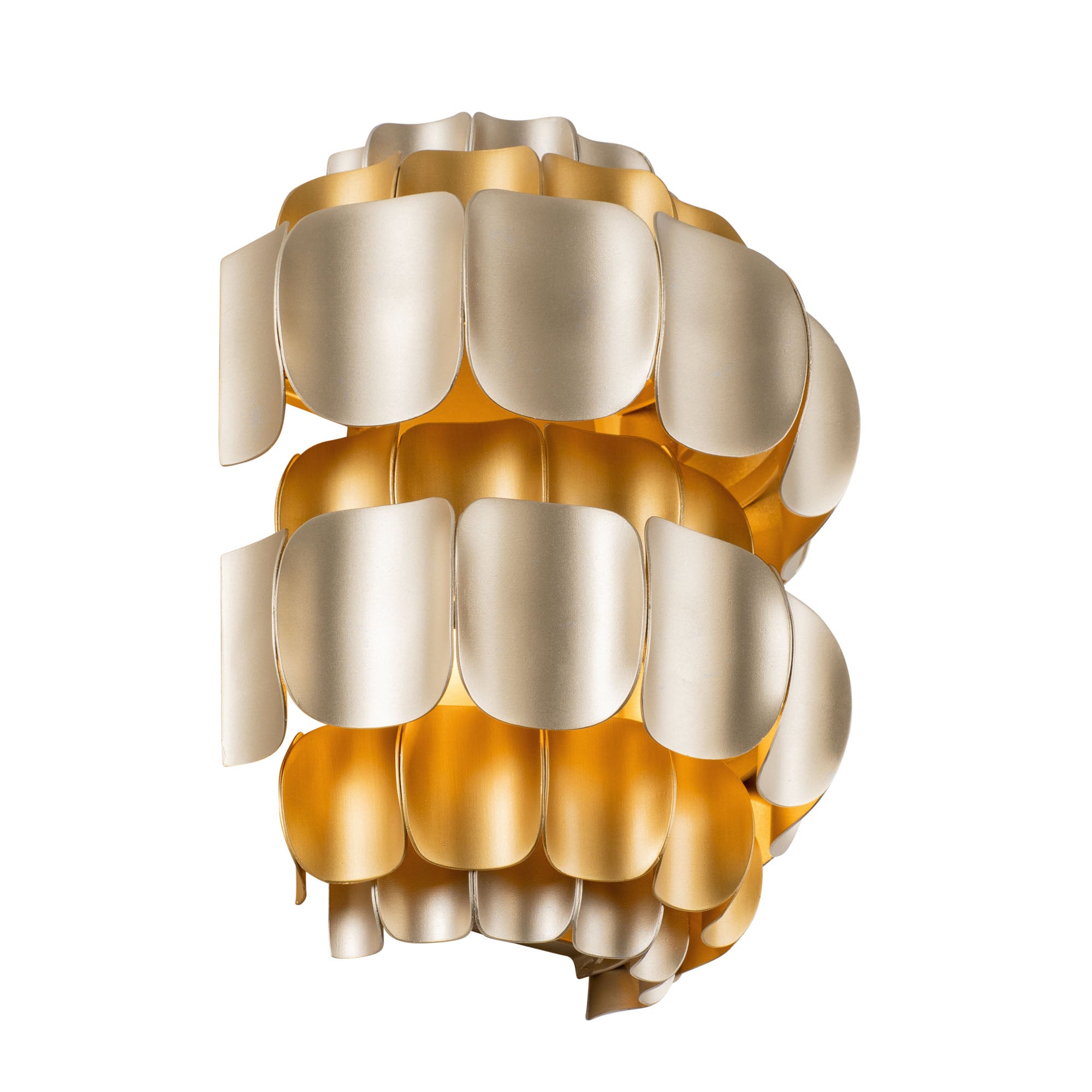 Swoon 1 Light Sconce - Antique Gold/Gold Dust