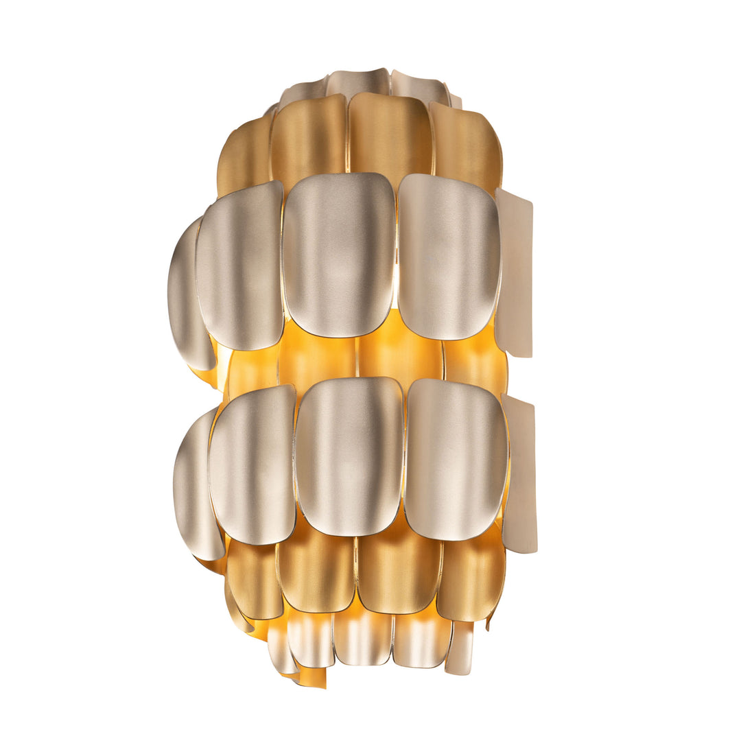Swoon 382W02AGGD 2-Light Wall Sconce - Antique Gold/Gold Dust