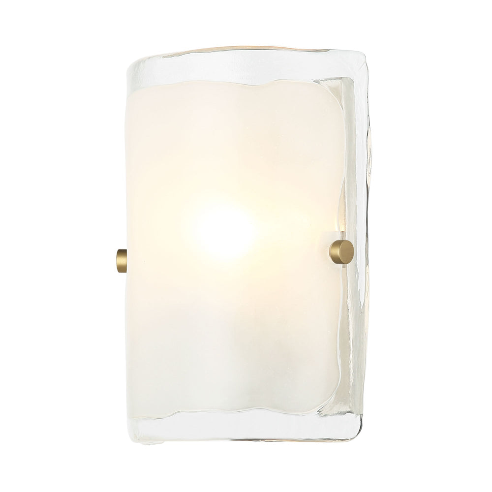 Fairchild 385W01BNS 1-Lt Wall Sconce - Black/Polished Nickel/Satin Brass