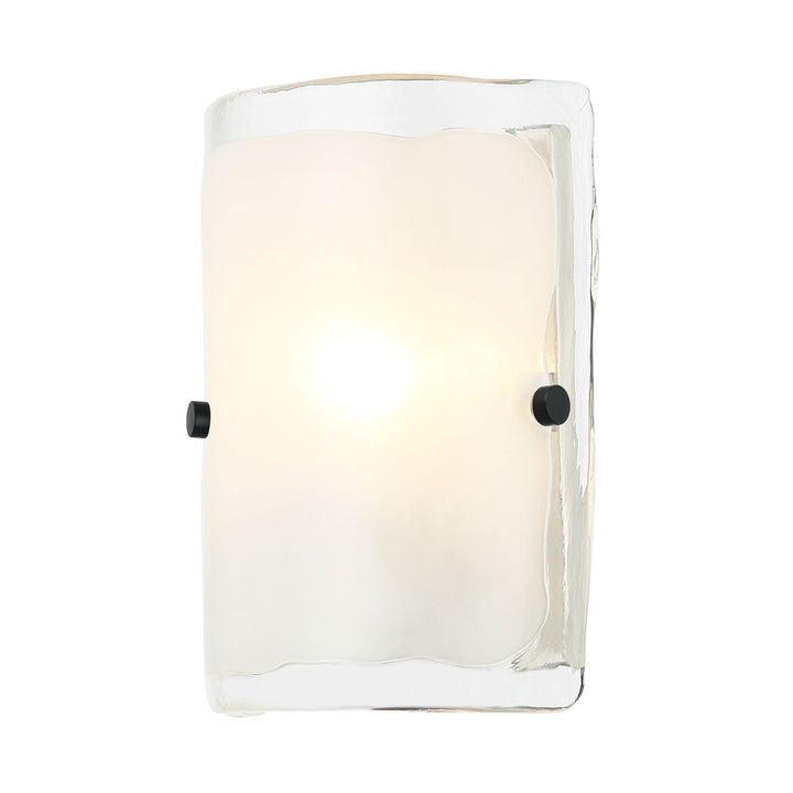 Fairchild 385W01BNS 1-Lt Wall Sconce - Black/Polished Nickel/Satin Brass