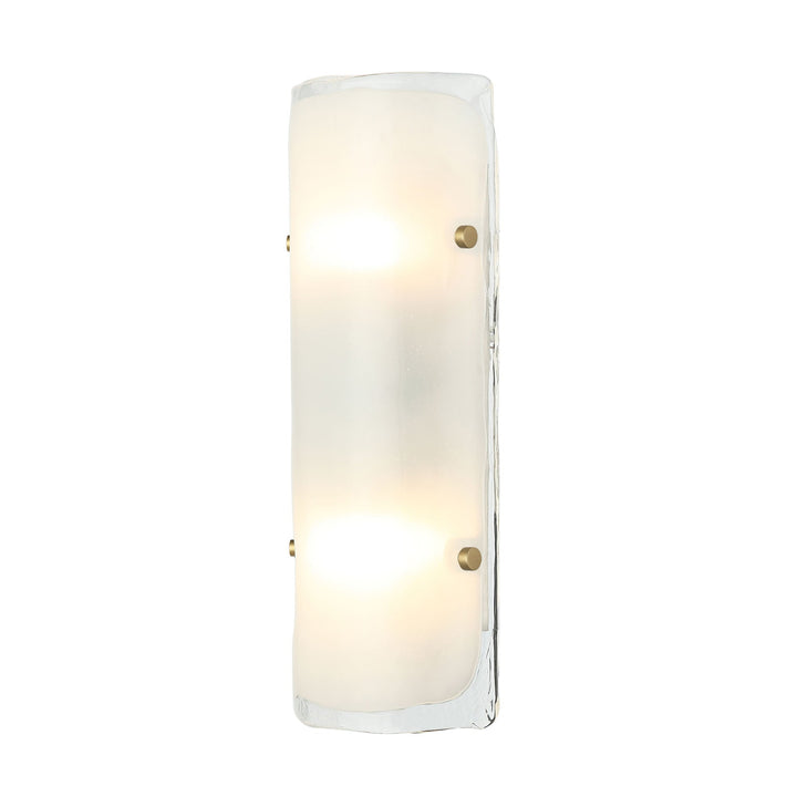 Fairchild 385W02BNS 2-Lt Wall Sconce - Black/Polished Nickel/Satin Brass