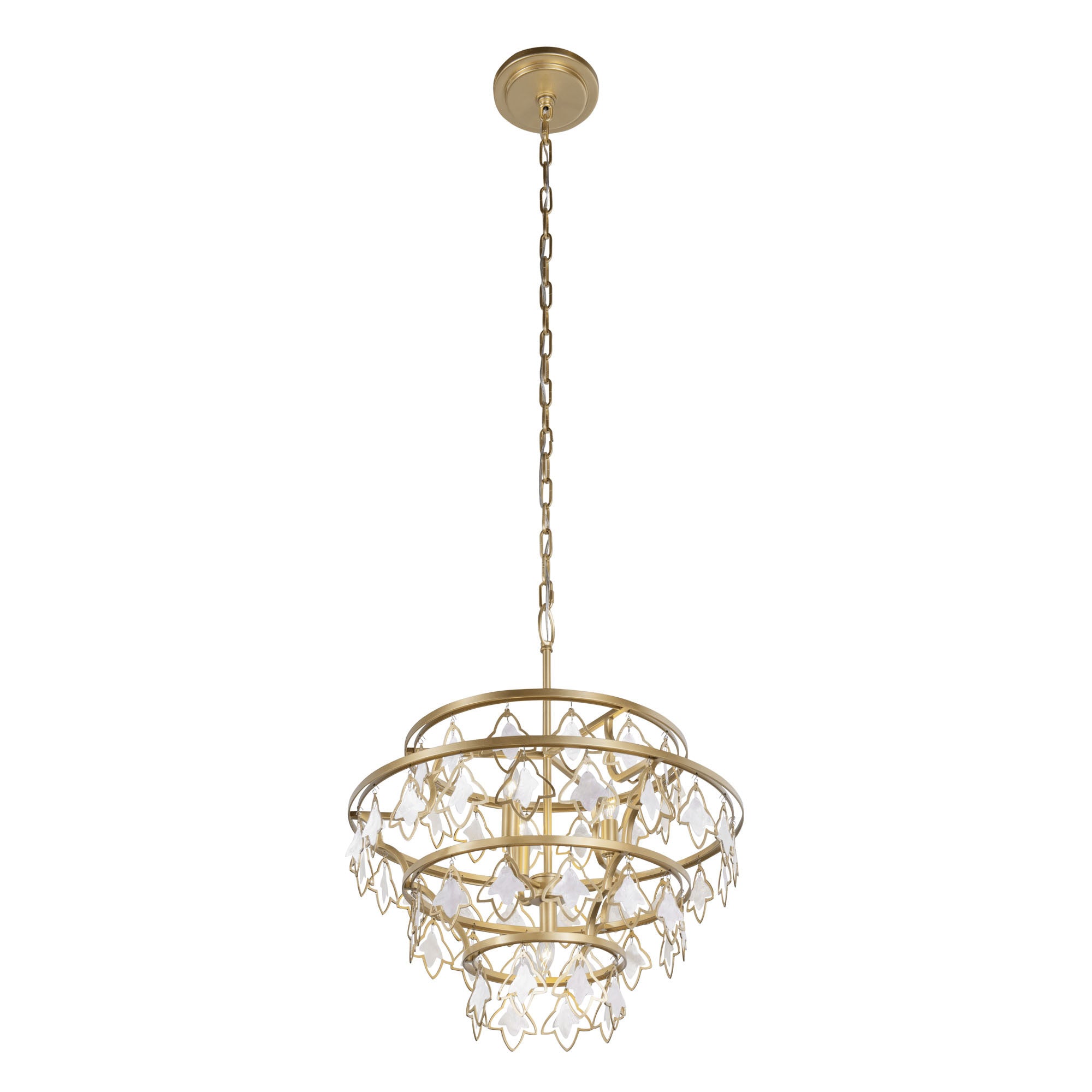 Fleur 4 Light   Chandelier - French Gold