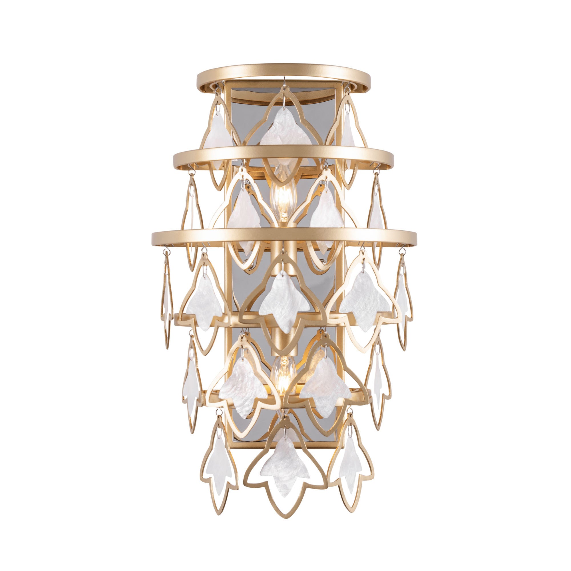 Fleur 2 Light   Sconce - French Gold