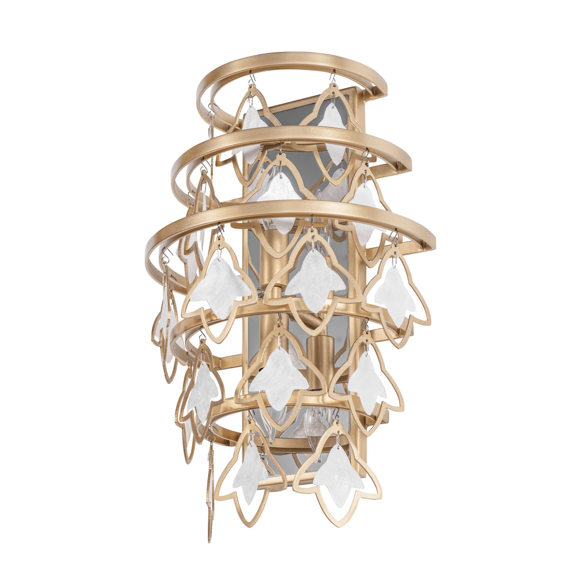 Fleur 2 Light   Sconce - French Gold