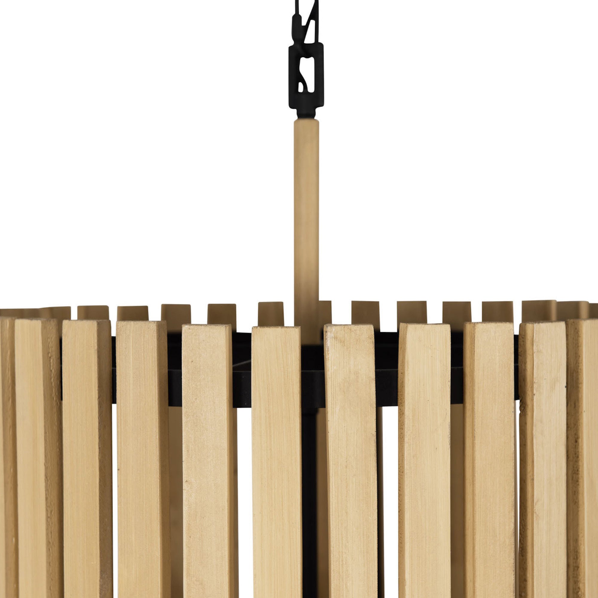 Suratto 6 Light   Foyer - Matte Black/Honey Blonde