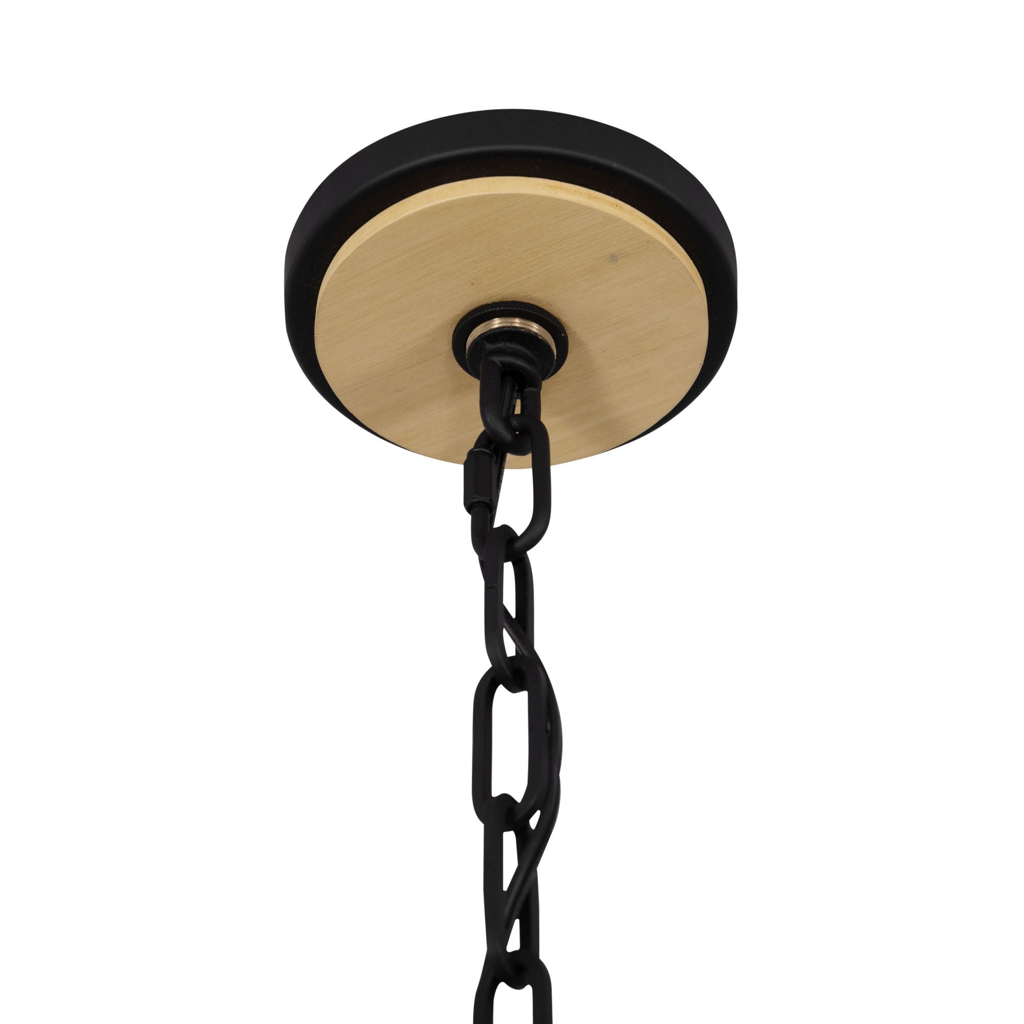 Suratto 8 Light   Pendant - Matte Black/Honey Blonde