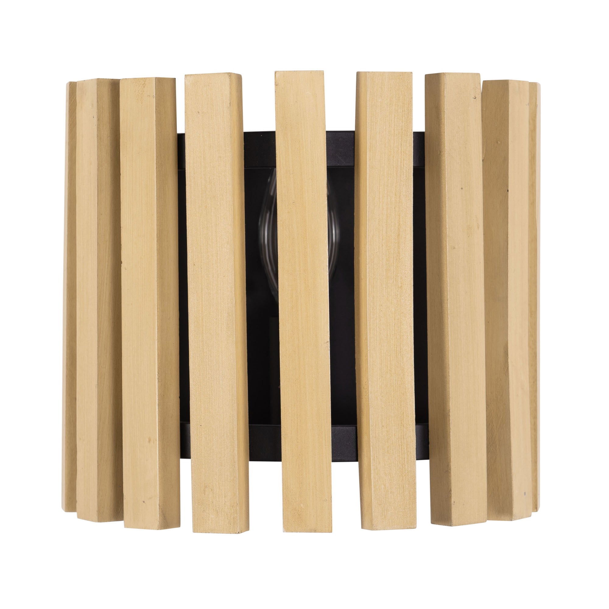 Suratto 1 Light   Sconce - Matte Black/Honey Blonde