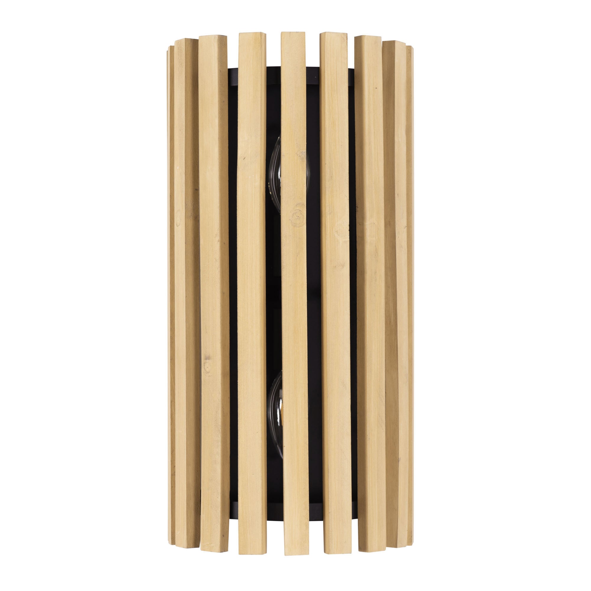 Suratto 2 Light   Sconce - Matte Black/Honey Blonde