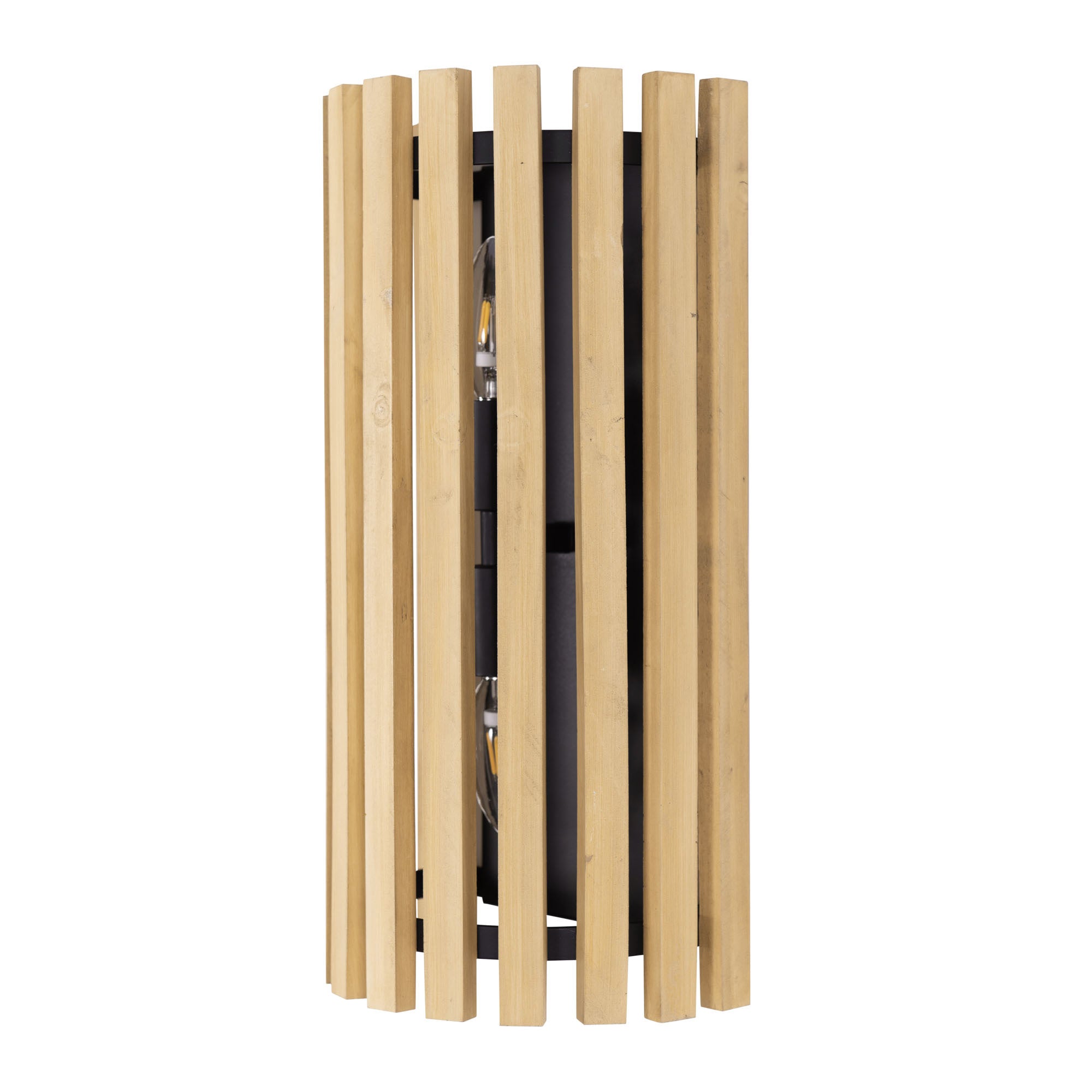 Suratto 2 Light   Sconce - Matte Black/Honey Blonde