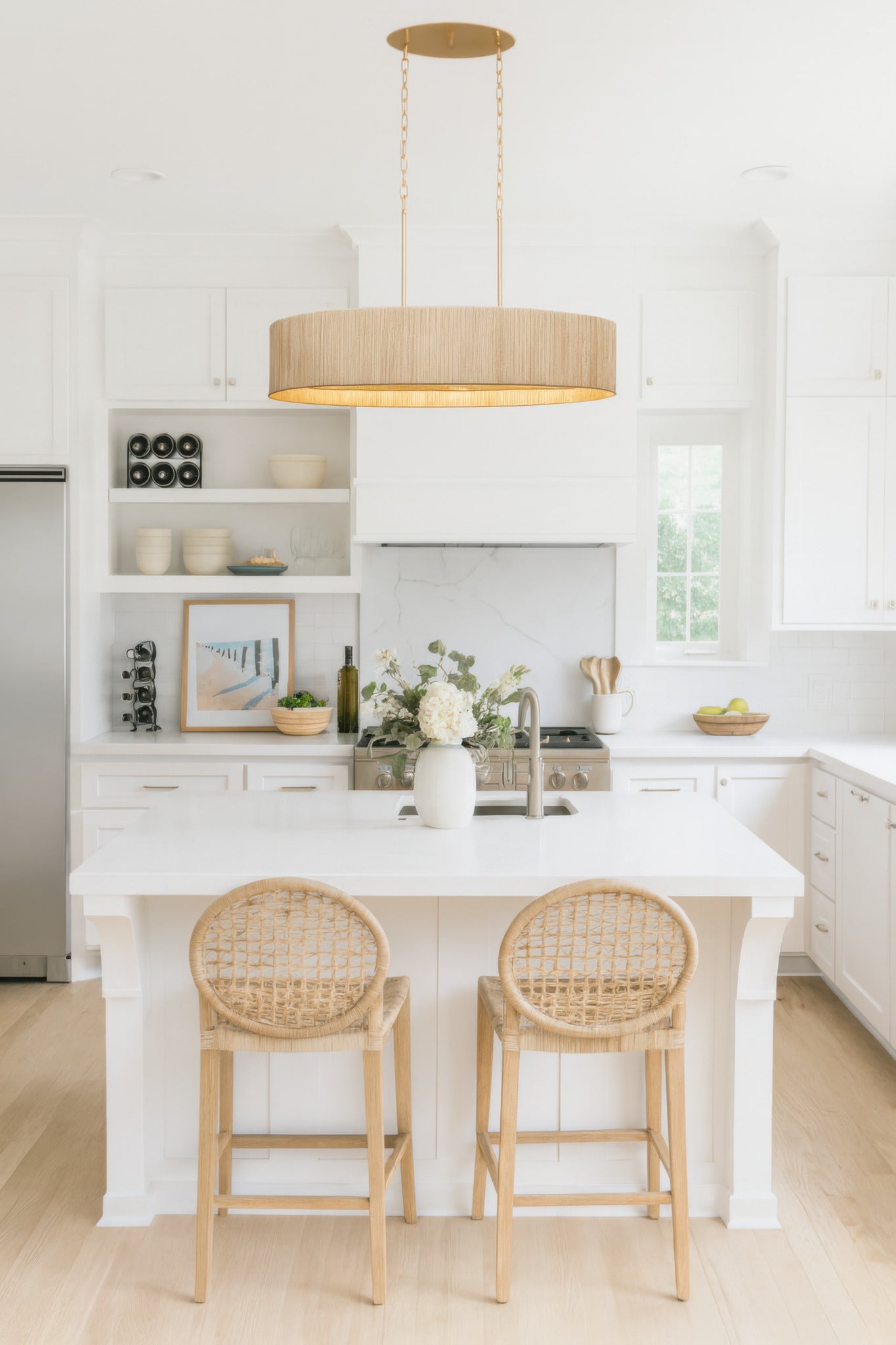 Jacob's Ladder 6-Light Linear Pendant - French Gold