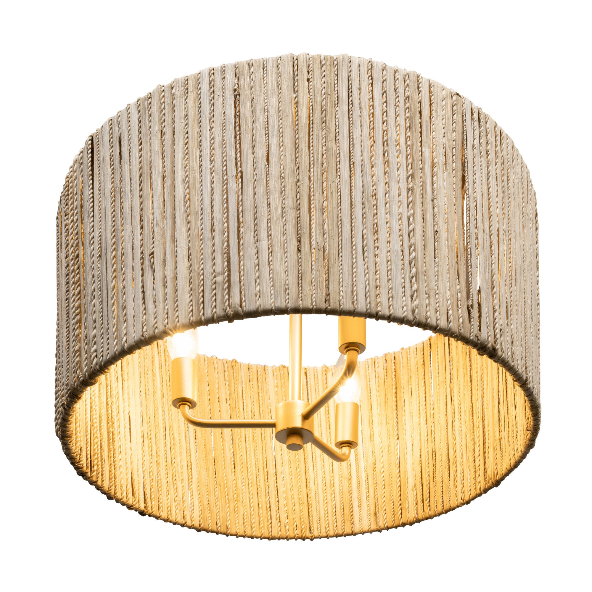 Jacob's Ladder 3-Light Semi-Flush - French Gold