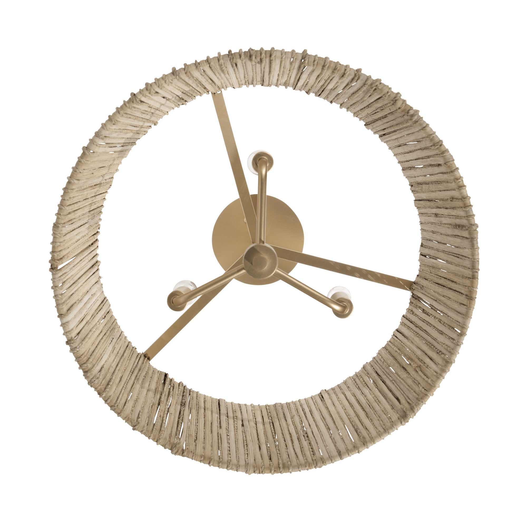 Jacob's Ladder 3 Light   Semi-Flush - French Gold