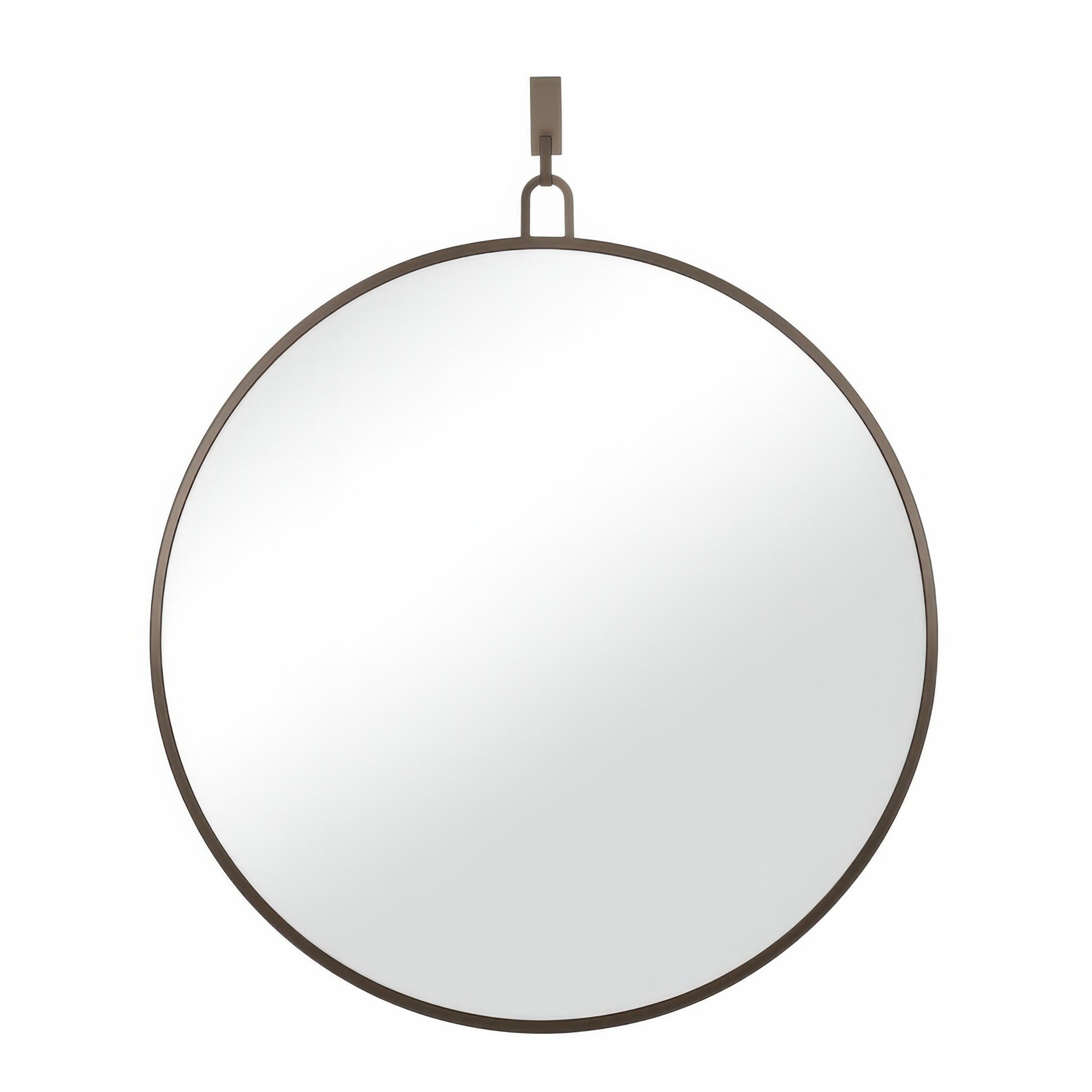 Stopwatch 40-in Round Mirror - Bronze