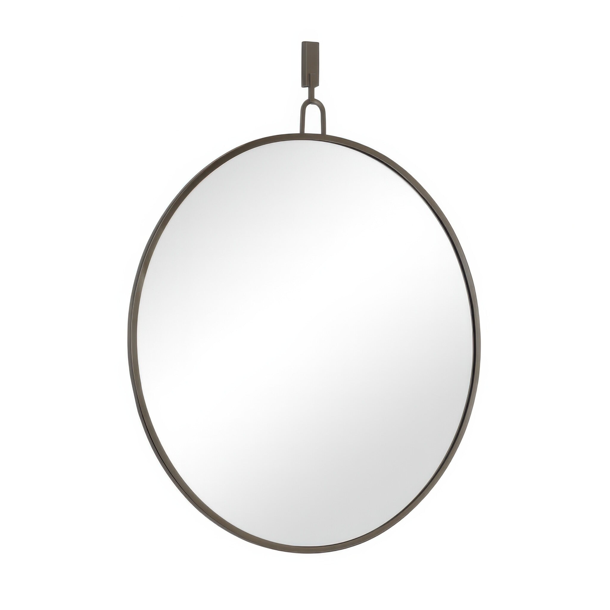 Stopwatch 40-in Round Mirror - Bronze