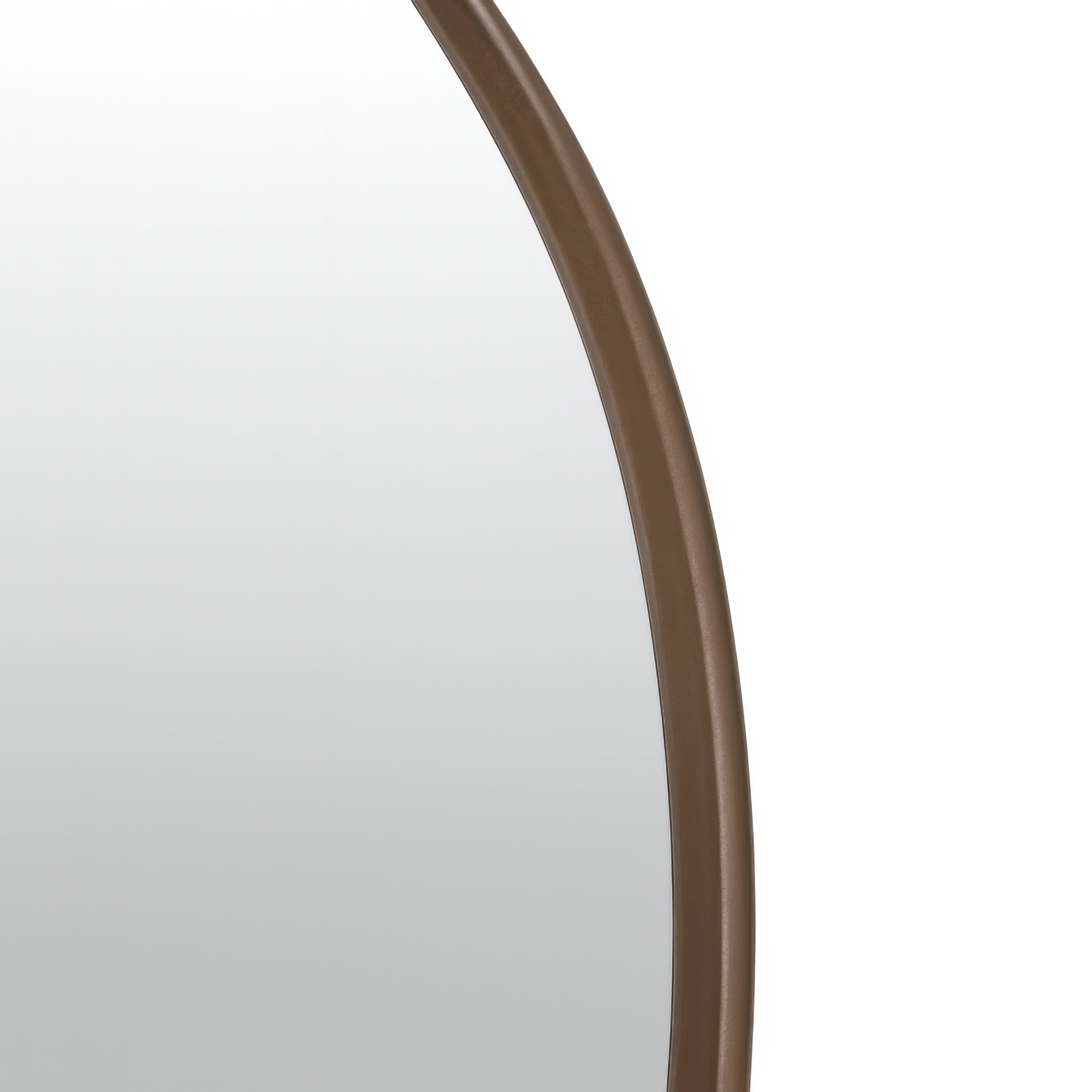 Stopwatch 40-in Round Mirror - Bronze
