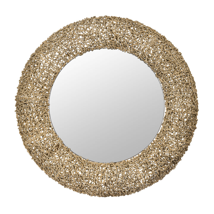 Tangled 407MI11 33-in Wall Mirror - Natural Rope