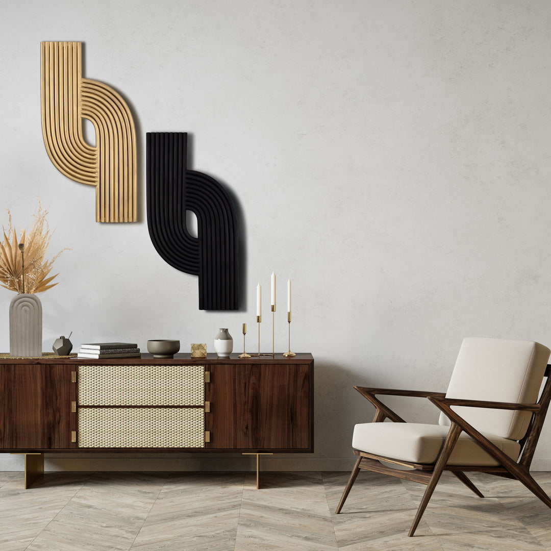 Gold leaf furniture makeover. Mid Century Modern with an artist twist!