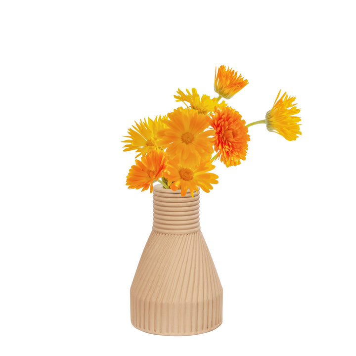 Linnea 445VA03A Ceramic Vase - Wash Brown