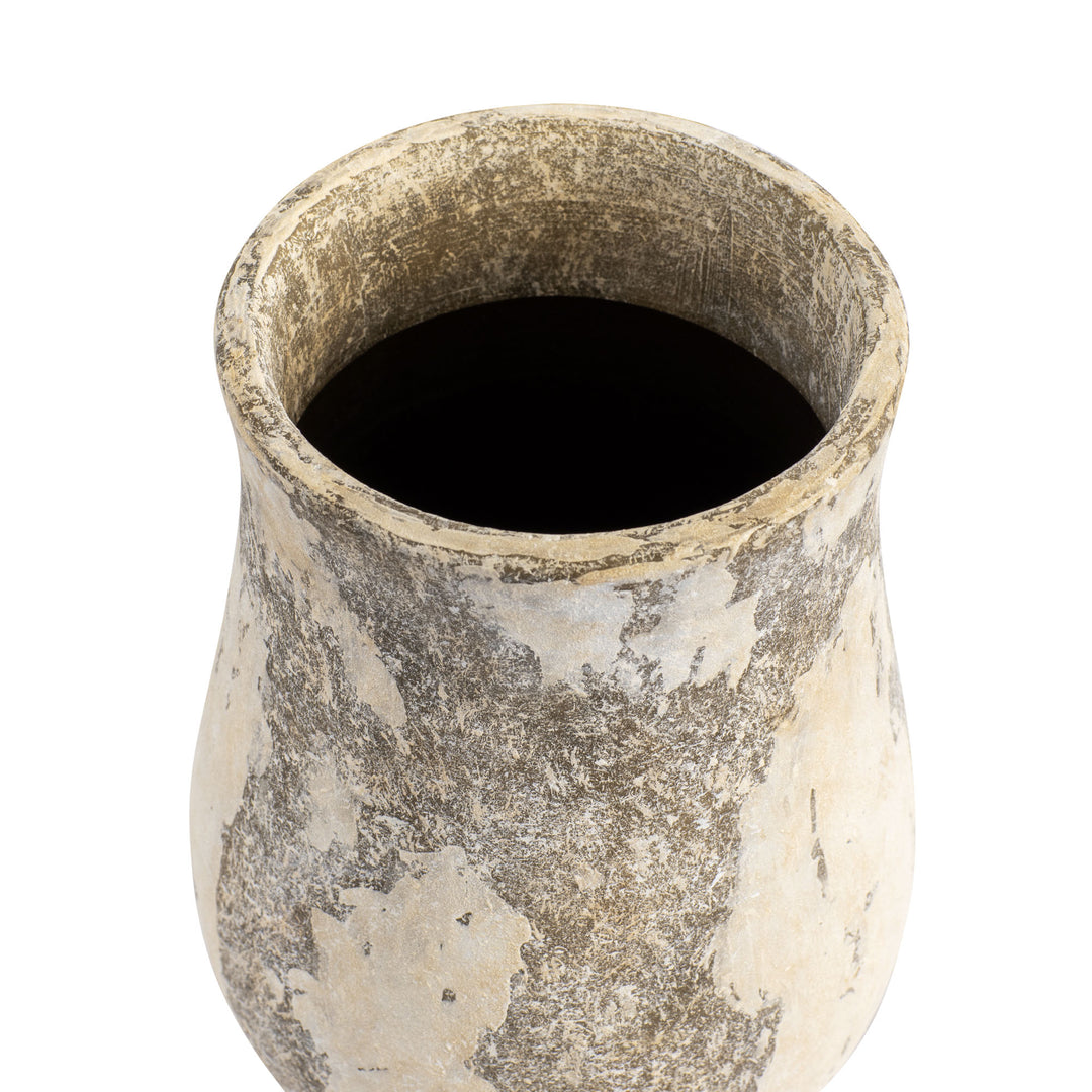 Potty 445VA05D Ceramic Vase - Distressed Cafe au Lait