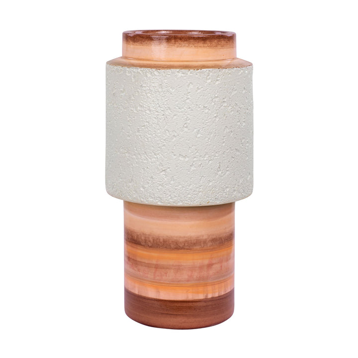 Tilde 445VA08B Ceramic Vase - Orange Quartz Detail