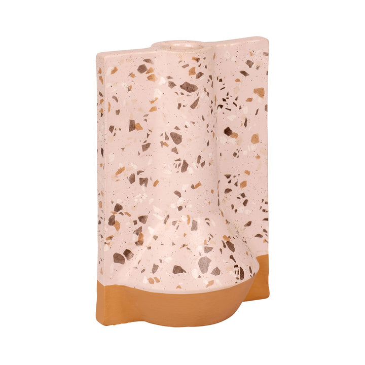 Urbino 445VA09A Ceramic Vase - Rose Terrazzo/Terracotta