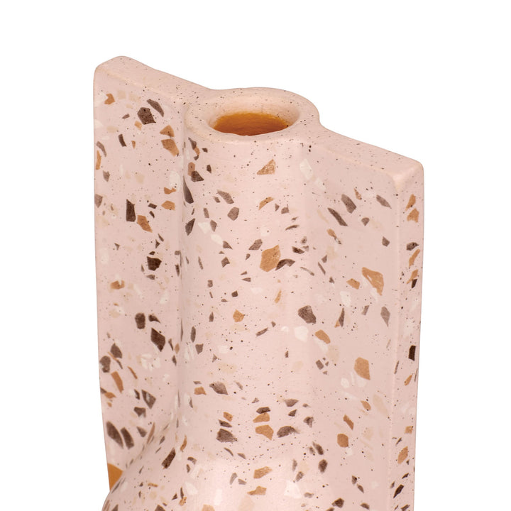 Urbino 445VA09A Ceramic Vase - Rose Terrazzo/Terracotta