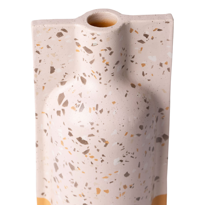 Urbino 445VA09B Ceramic Vase - Rose Terrazzo/Terracotta
