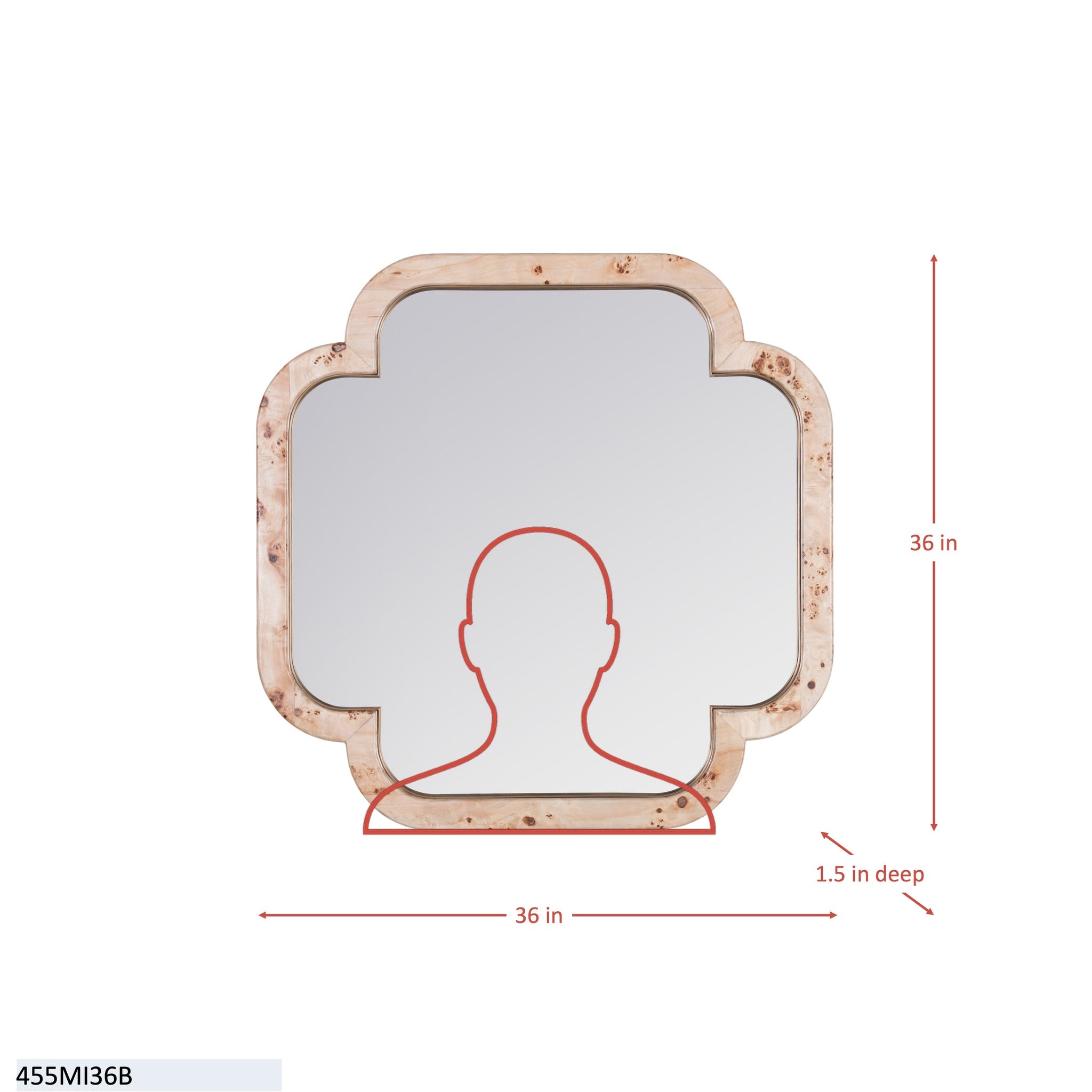 Swiss 36x36 Wall Mirror - Dark Blue Grasscloth/Weathered Brass