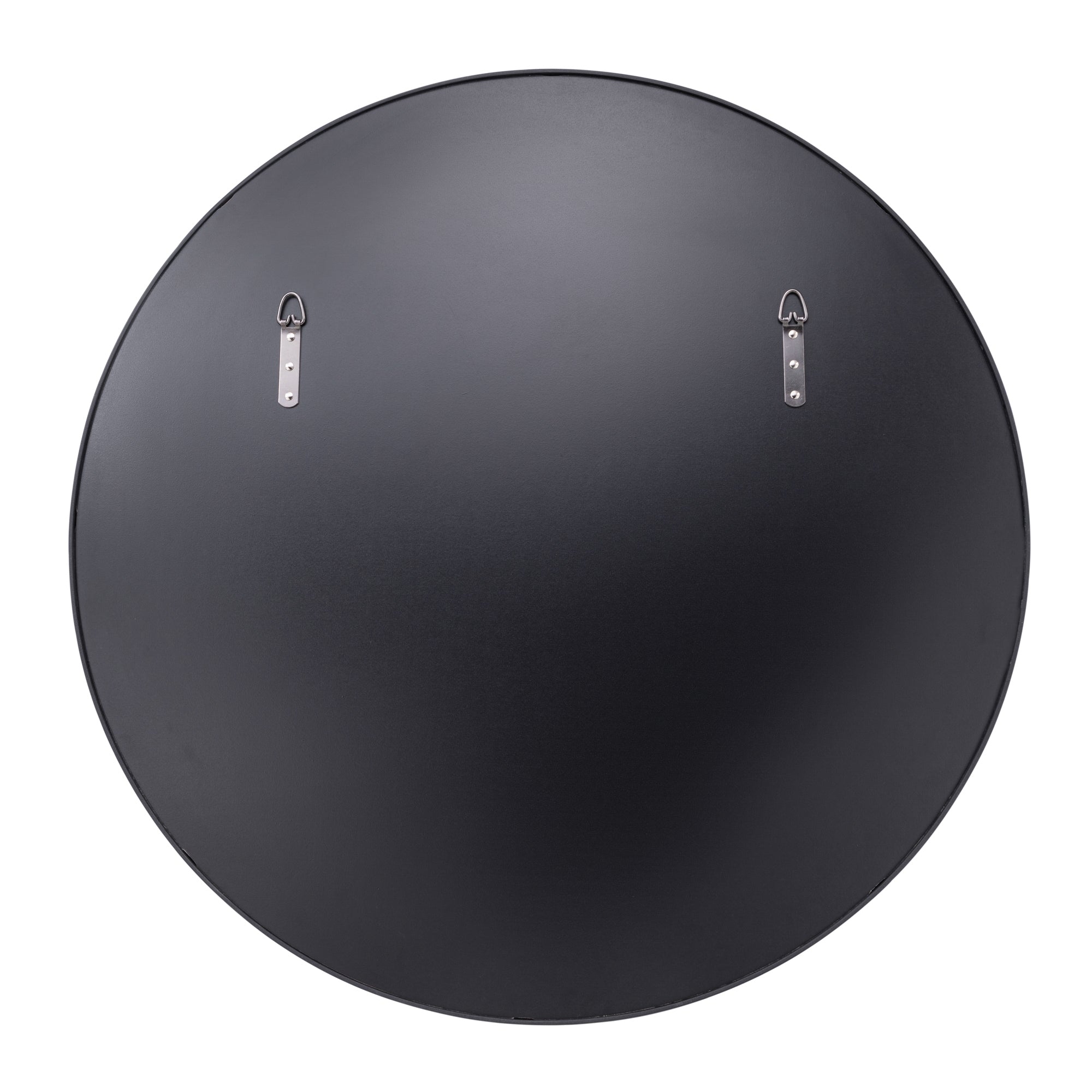 Tablet 30-in Round Wall Mirror - Black
