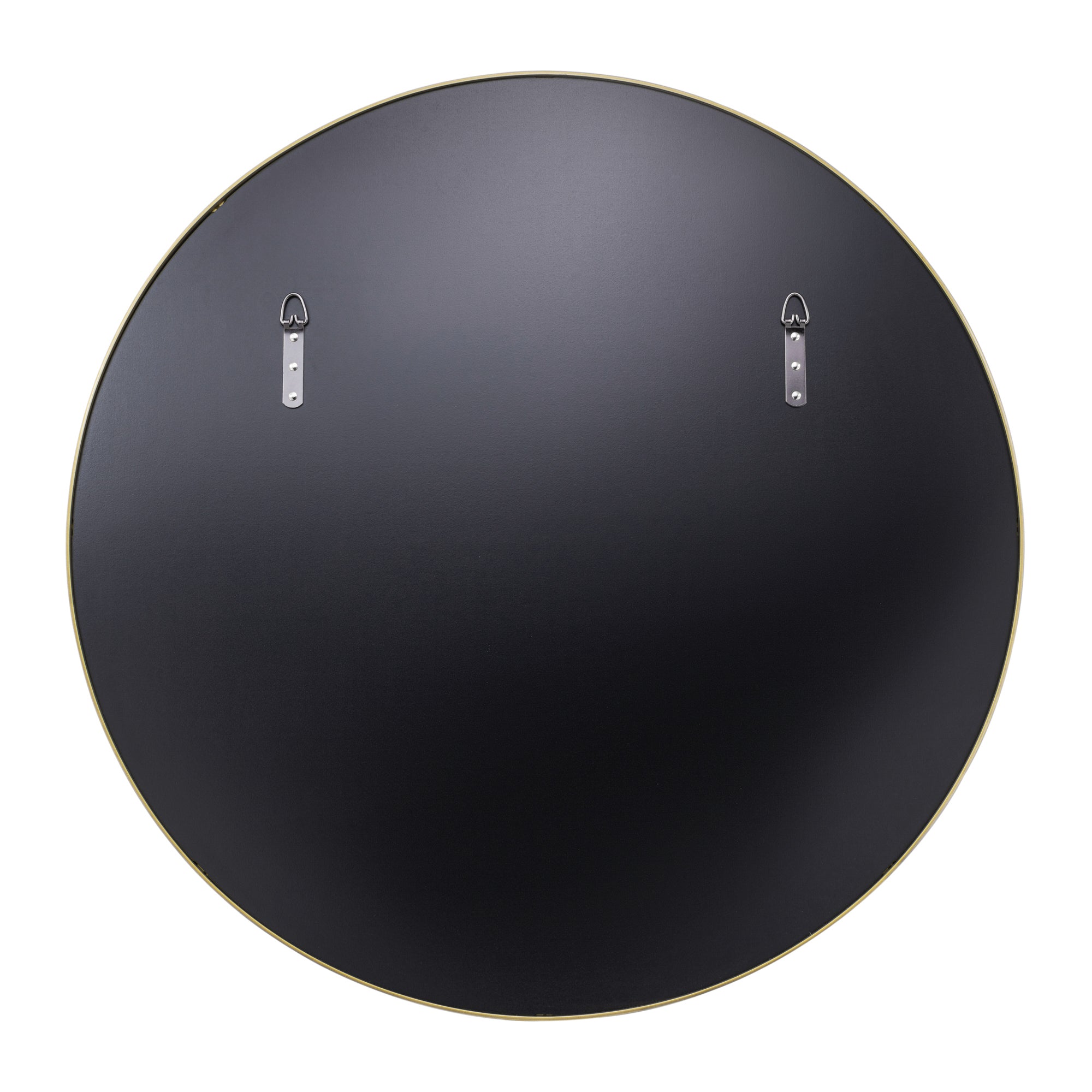 Tablet 30-in Round Wall Mirror - Gold