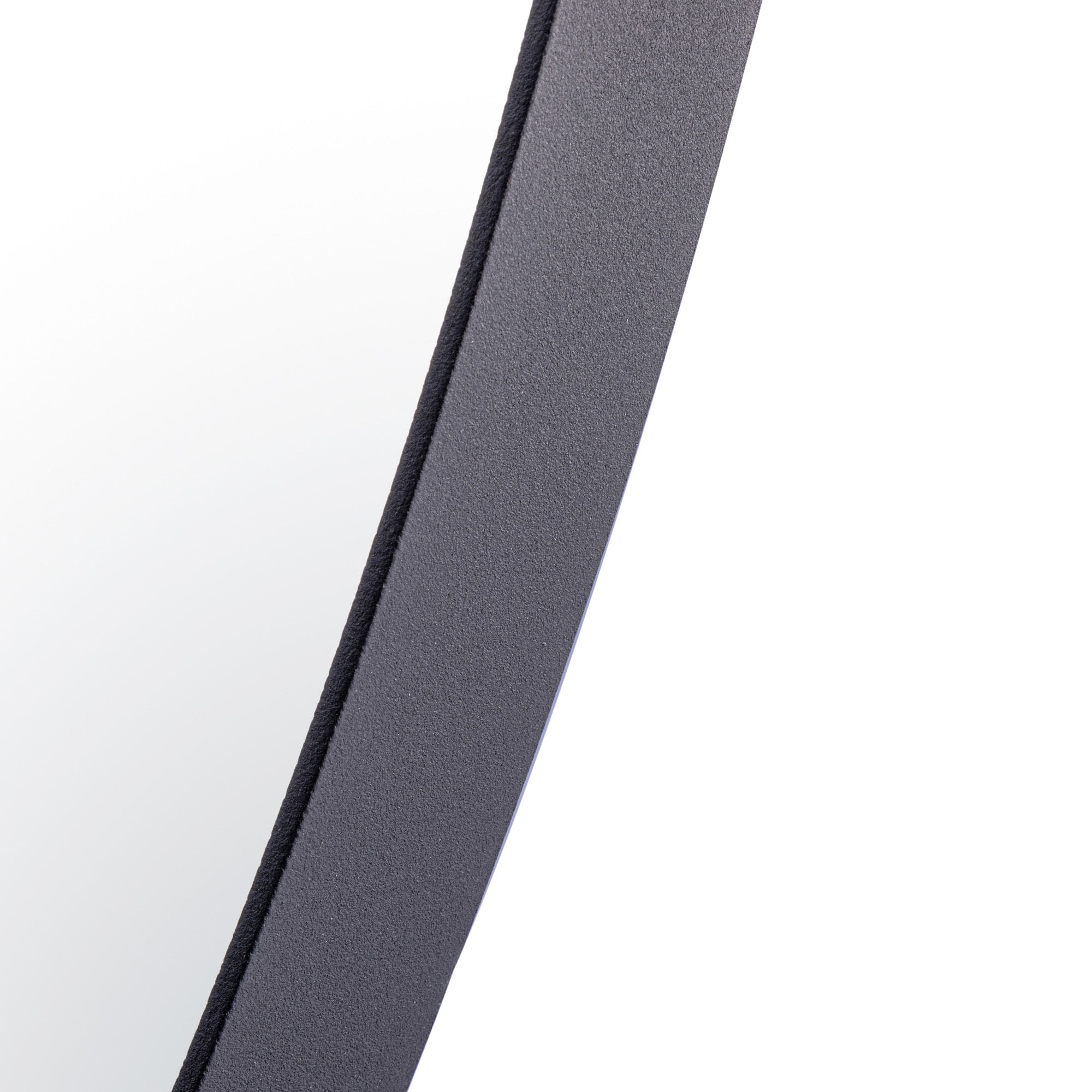 Tablet 40-in Round Wall Mirror - Black
