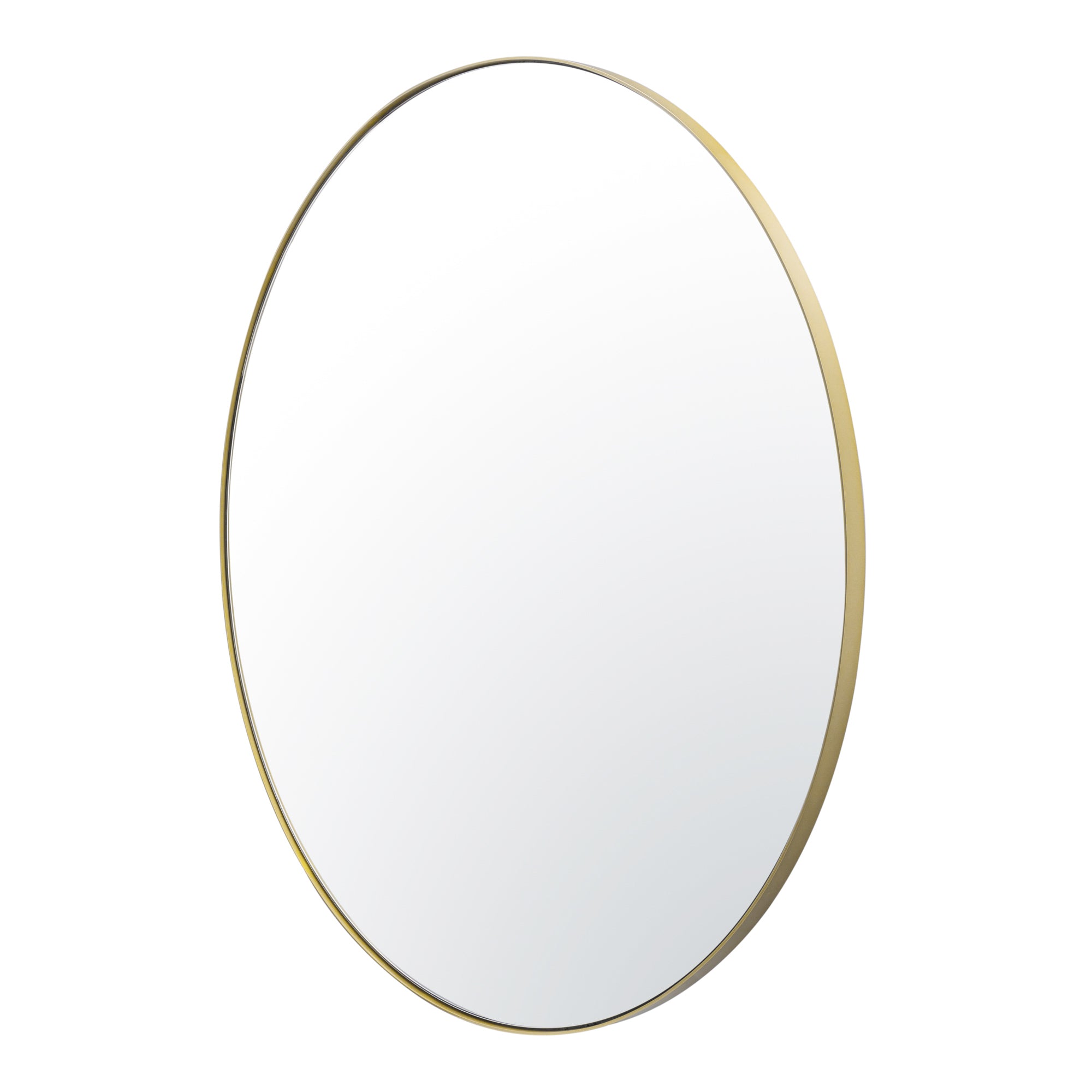 Tablet 40-in Round Wall Mirror - Gold