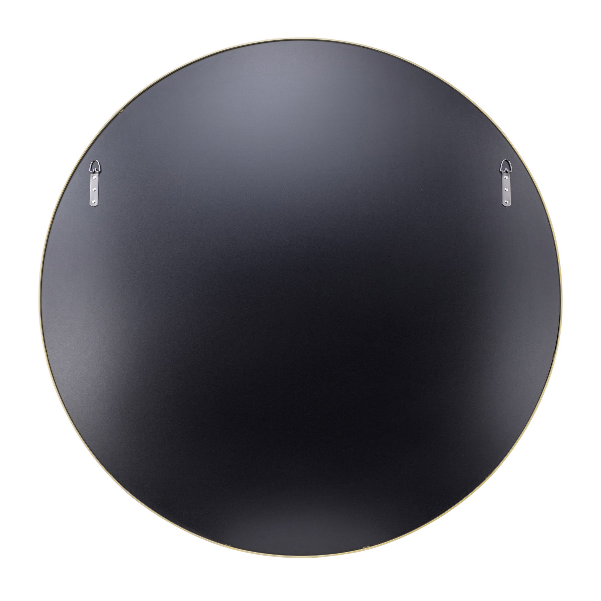 Tablet 40-in Round Wall Mirror - Gold