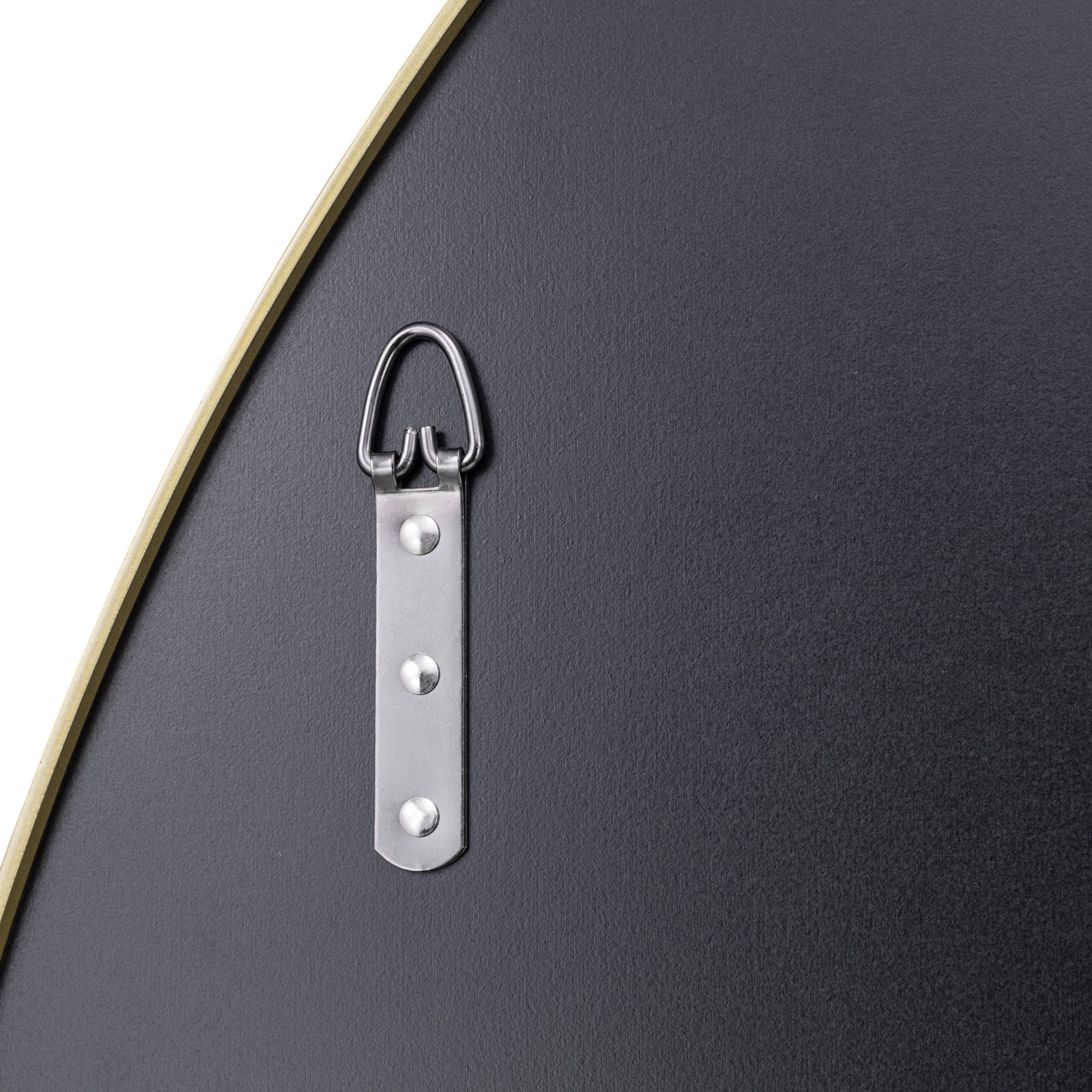 Tablet 40-in Round Wall Mirror - Gold