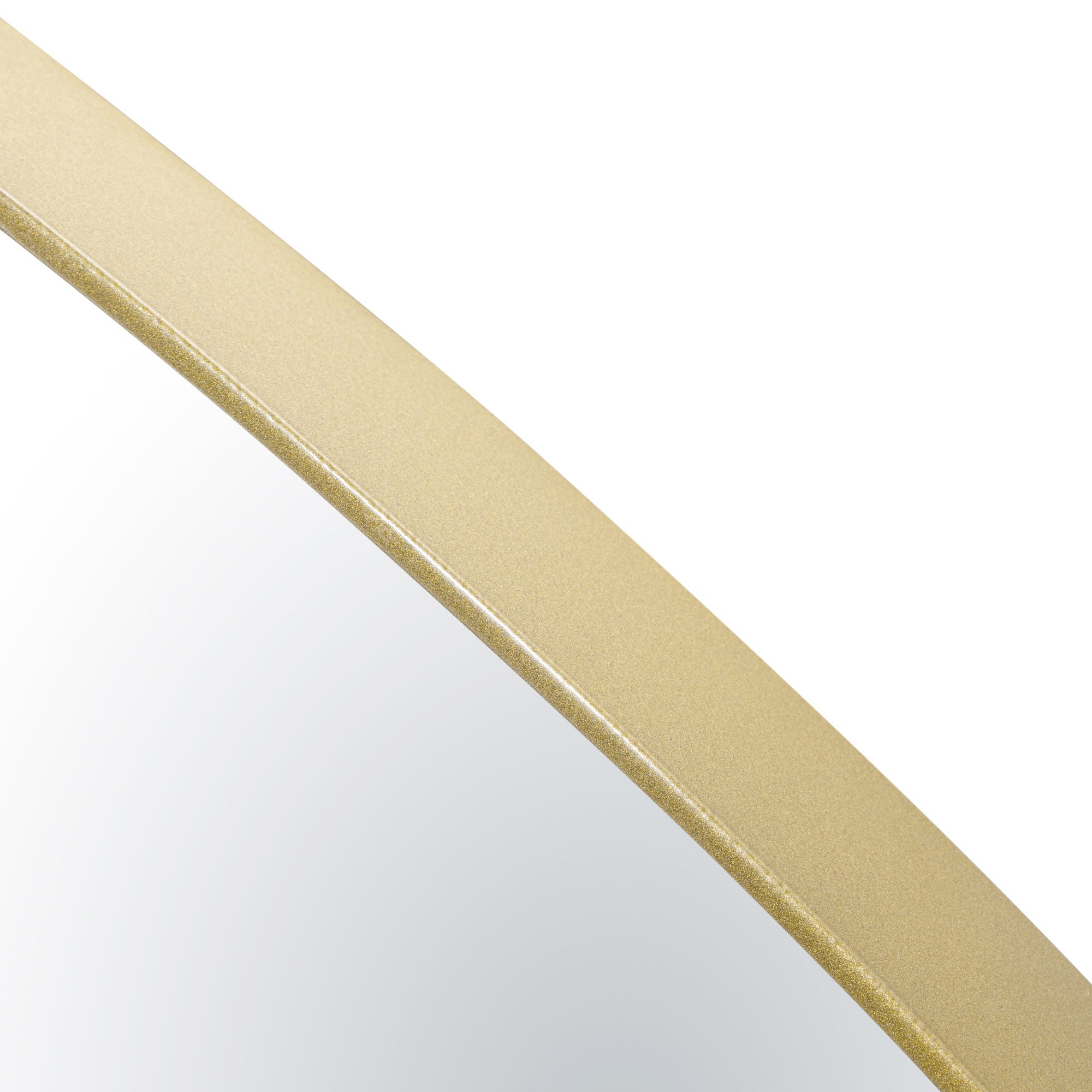 Tablet 50-in Round Wall Mirror - Gold