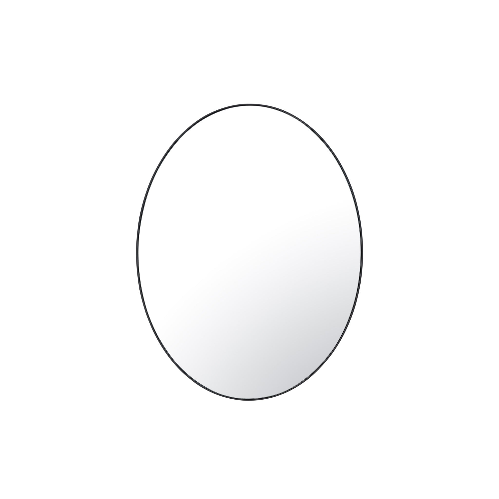 Tablet 22 x 30 Oval Mirror - Black