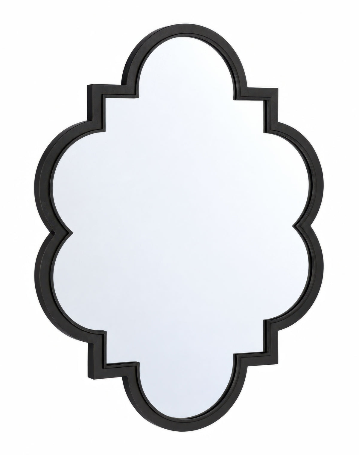Cartouche Black Decorative Mirror