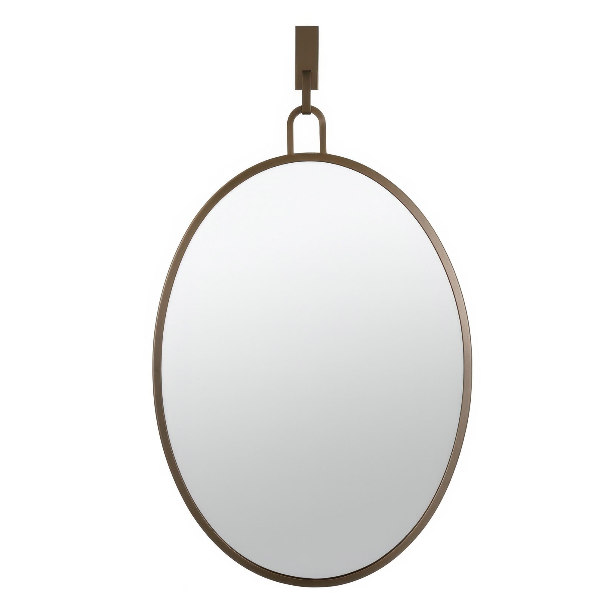 Stopwatch 22x30 Oval Powder Room Mirror - Bronze